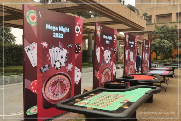 casino theme decoration