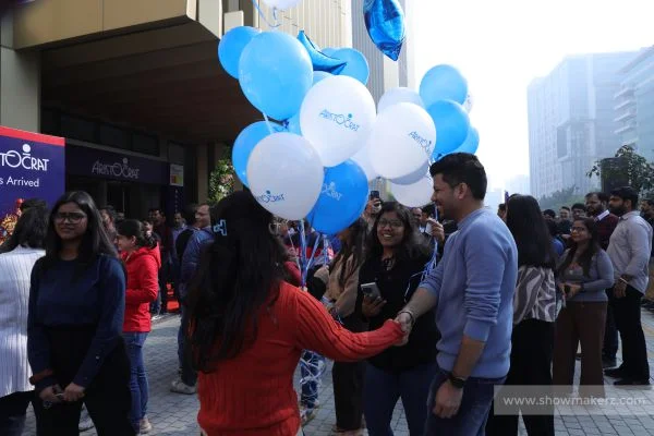 balloon relasing for inauguration event