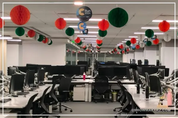 Independence day office decoration