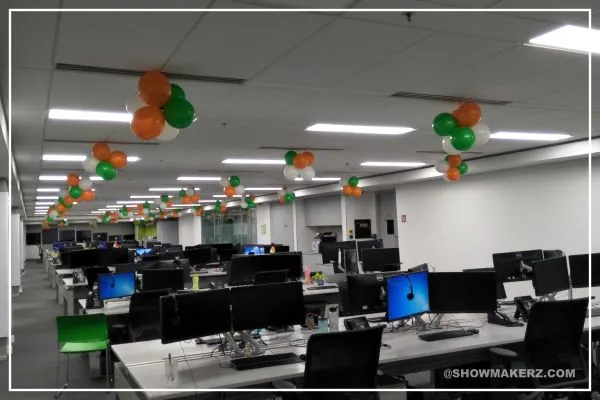 Independence day office decoration