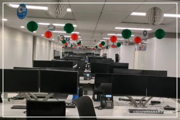 Independence day office decoration