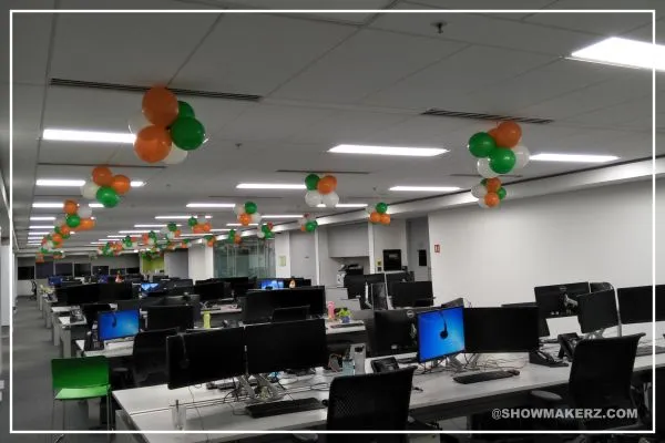 Independence day office decoration